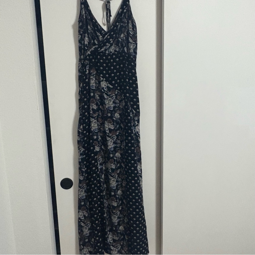 Tobi Black and White Patterned Maxi Dress